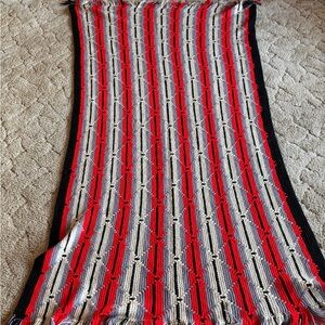 Handmade Crochet Afghan / Throw Blanket with Fringe